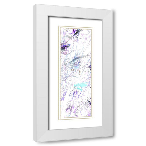 Flora Impressions 1 White Modern Wood Framed Art Print with Double Matting by Tenoever, William