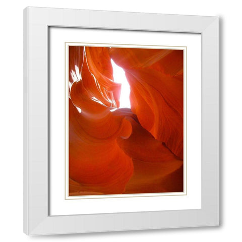 Antelope Canyon II White Modern Wood Framed Art Print with Double Matting by Popcorn