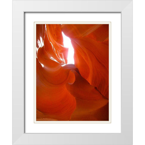 Antelope Canyon II White Modern Wood Framed Art Print with Double Matting by Popcorn