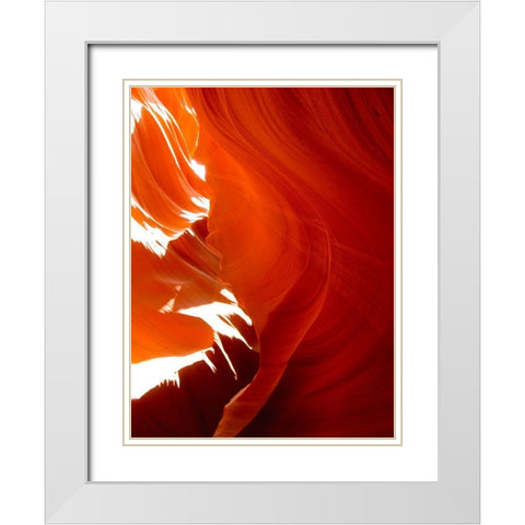 Antelope Canyon III White Modern Wood Framed Art Print with Double Matting by Popcorn