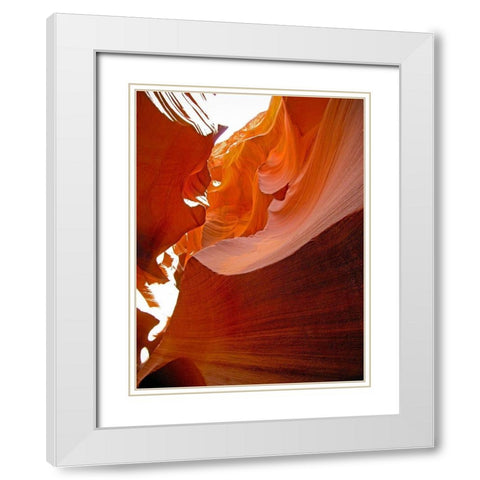Antelope Canyon VI White Modern Wood Framed Art Print with Double Matting by Popcorn