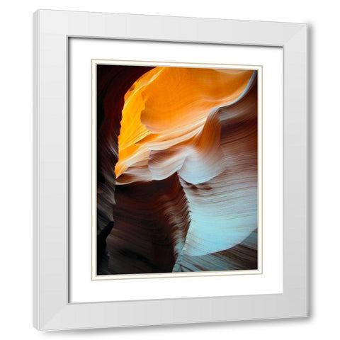 Antelope Canyon VII White Modern Wood Framed Art Print with Double Matting by Popcorn