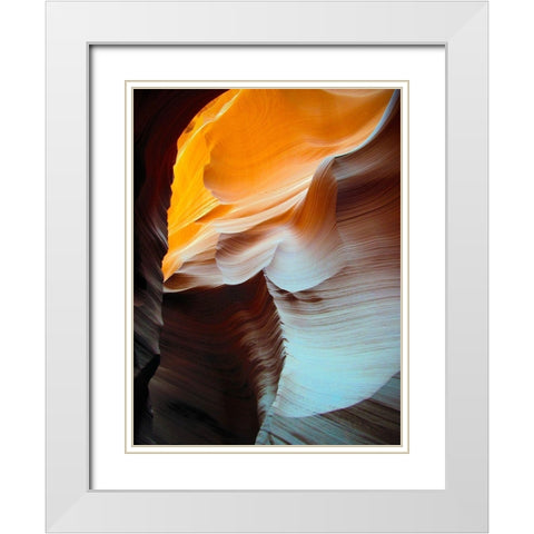 Antelope Canyon VII White Modern Wood Framed Art Print with Double Matting by Popcorn
