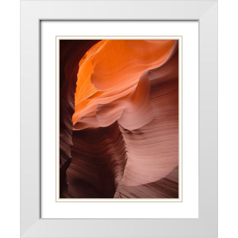 Antelope Canyon VIII White Modern Wood Framed Art Print with Double Matting by Popcorn