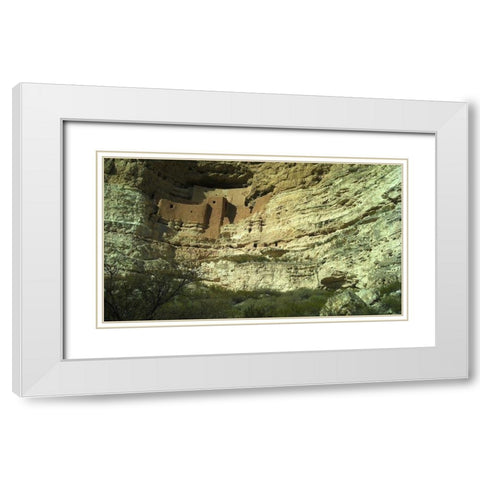 Montezumaâ€™s Castle White Modern Wood Framed Art Print with Double Matting by Popcorn