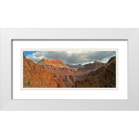 Grand Canyon 12 White Modern Wood Framed Art Print with Double Matting by Popcorn