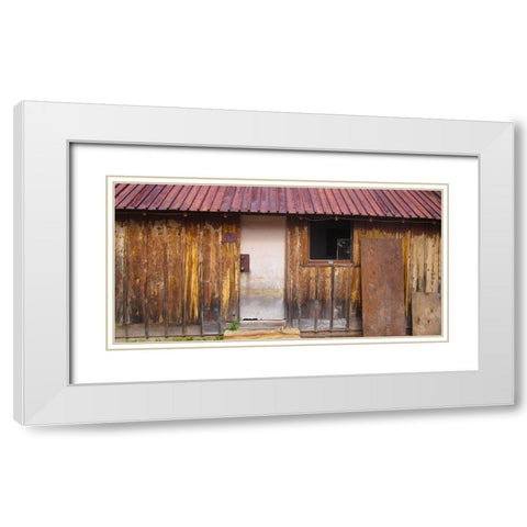 Cabin I White Modern Wood Framed Art Print with Double Matting by Popcorn