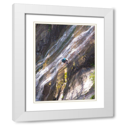 Rappel II White Modern Wood Framed Art Print with Double Matting by Popcorn
