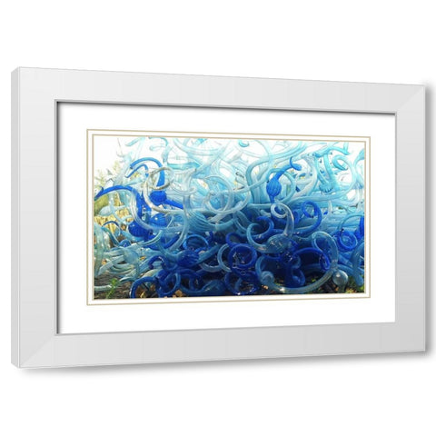 Chihuly III White Modern Wood Framed Art Print with Double Matting by Popcorn
