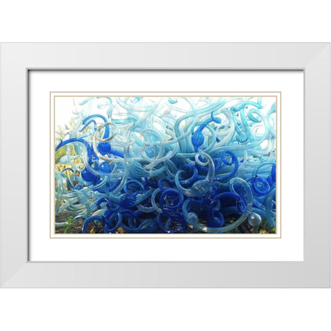 Chihuly III White Modern Wood Framed Art Print with Double Matting by Popcorn