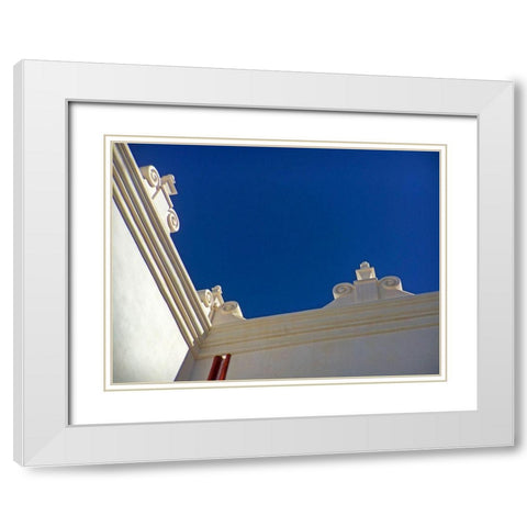 San Xavier Del Bac II White Modern Wood Framed Art Print with Double Matting by Popcorn