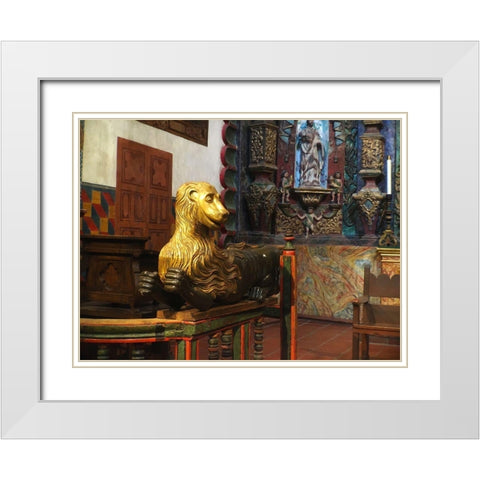 San Xavier Del Bac VI White Modern Wood Framed Art Print with Double Matting by Popcorn