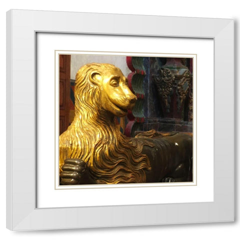 San Xavier Del Bac VII White Modern Wood Framed Art Print with Double Matting by Popcorn