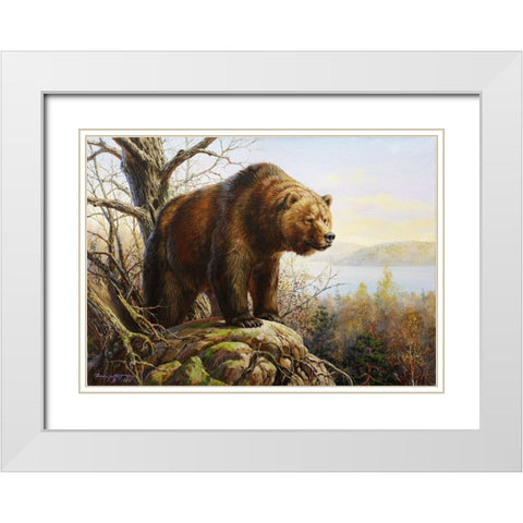 The Master White Modern Wood Framed Art Print with Double Matting by Danchurova, Tatiana