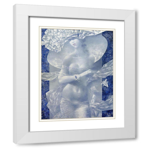 White night White Modern Wood Framed Art Print with Double Matting by Golovin, Konstantin