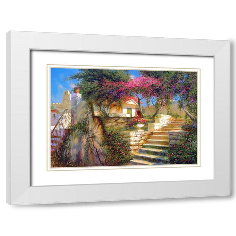 South yard White Modern Wood Framed Art Print with Double Matting by Milyukov, Alexey