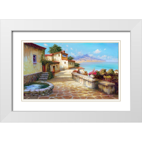 South afternoon White Modern Wood Framed Art Print with Double Matting by Milyukov, Alexey