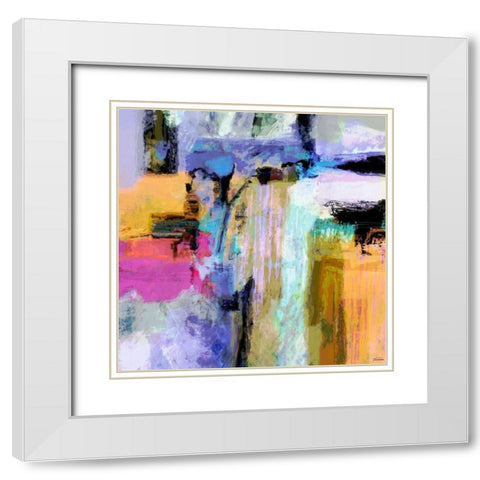 Concept I White Modern Wood Framed Art Print with Double Matting by Tienhaara, Michael