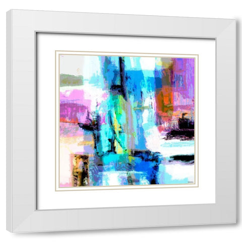 Concept II White Modern Wood Framed Art Print with Double Matting by Tienhaara, Michael