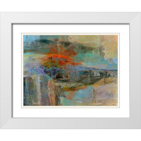 Emergence III White Modern Wood Framed Art Print with Double Matting by Tienhaara, Michael