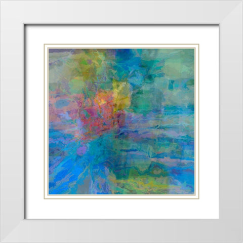 Geometric III White Modern Wood Framed Art Print with Double Matting by Tienhaara, Michael