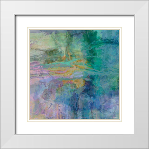 Geometric IV White Modern Wood Framed Art Print with Double Matting by Tienhaara, Michael