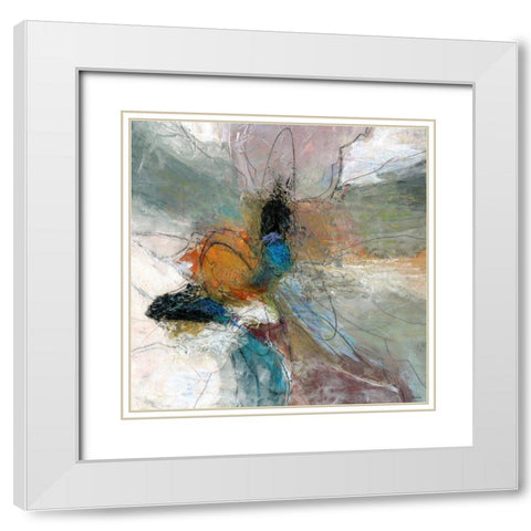 Sculpted I White Modern Wood Framed Art Print with Double Matting by Tienhaara, Michael