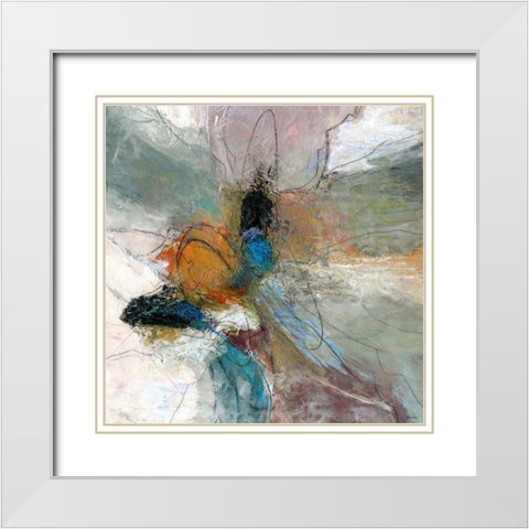 Sculpted I White Modern Wood Framed Art Print with Double Matting by Tienhaara, Michael