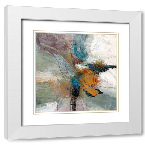 Sculpted II White Modern Wood Framed Art Print with Double Matting by Tienhaara, Michael