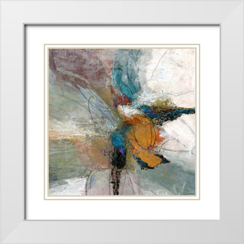 Sculpted II White Modern Wood Framed Art Print with Double Matting by Tienhaara, Michael