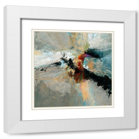 Sculpted III White Modern Wood Framed Art Print with Double Matting by Tienhaara, Michael
