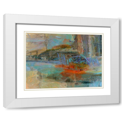 Emergence IV White Modern Wood Framed Art Print with Double Matting by Tienhaara, Michael