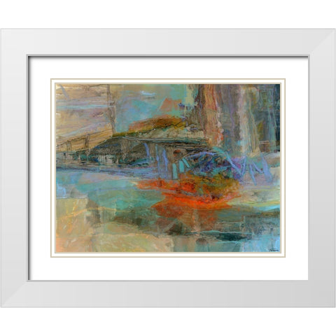 Emergence IV White Modern Wood Framed Art Print with Double Matting by Tienhaara, Michael