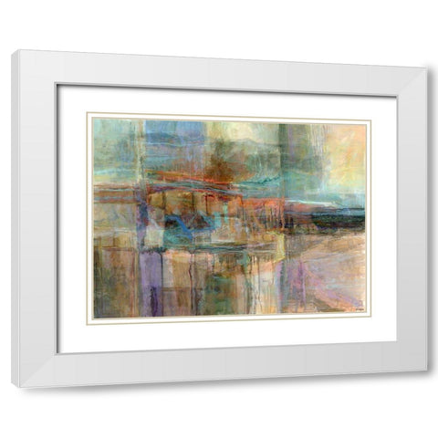 Emergence V White Modern Wood Framed Art Print with Double Matting by Tienhaara, Michael