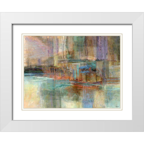 Emergence VI White Modern Wood Framed Art Print with Double Matting by Tienhaara, Michael