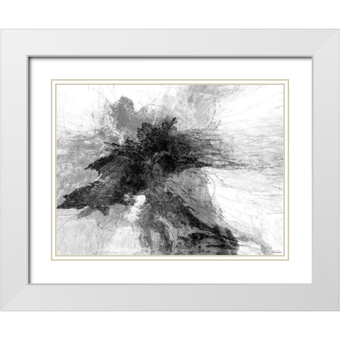 B and W III White Modern Wood Framed Art Print with Double Matting by Tienhaara, Michael