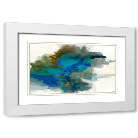 Craters I White Modern Wood Framed Art Print with Double Matting by Tienhaara, Michael