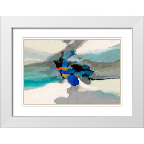 Cumulus I White Modern Wood Framed Art Print with Double Matting by Tienhaara, Michael