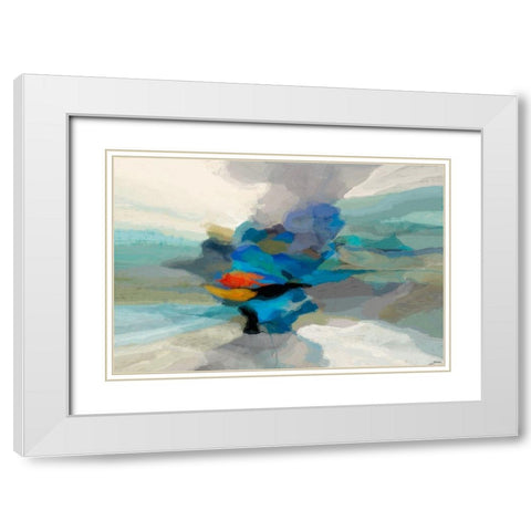 Cumulus II White Modern Wood Framed Art Print with Double Matting by Tienhaara, Michael