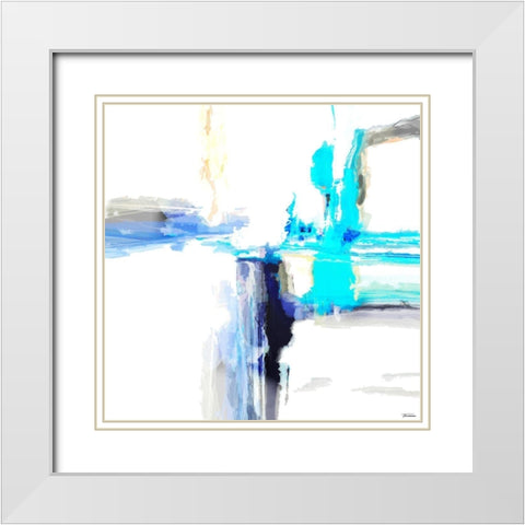 Dynasty V White Modern Wood Framed Art Print with Double Matting by Tienhaara, Michael