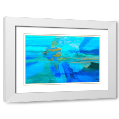 Emanate I White Modern Wood Framed Art Print with Double Matting by Tienhaara, Michael
