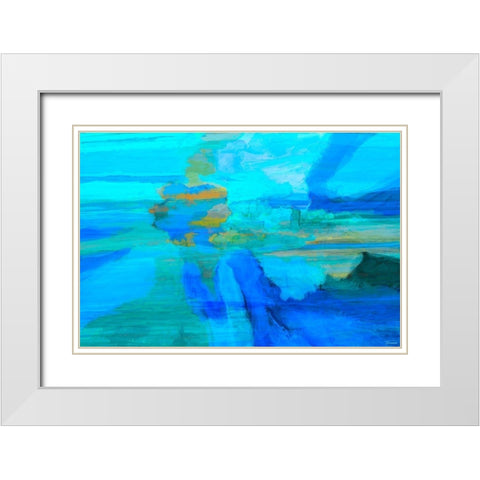 Emanate I White Modern Wood Framed Art Print with Double Matting by Tienhaara, Michael