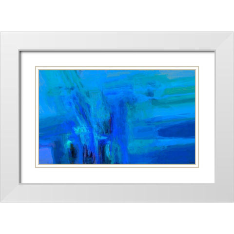 Mood Shift I White Modern Wood Framed Art Print with Double Matting by Tienhaara, Michael