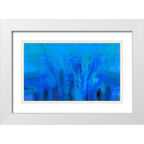 Mood Shift II White Modern Wood Framed Art Print with Double Matting by Tienhaara, Michael