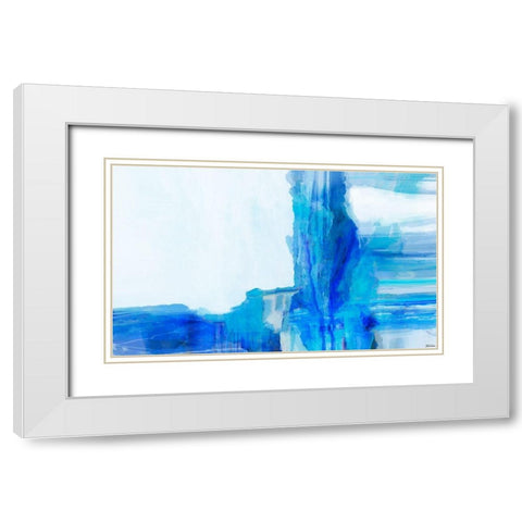 Mood Shift III White Modern Wood Framed Art Print with Double Matting by Tienhaara, Michael