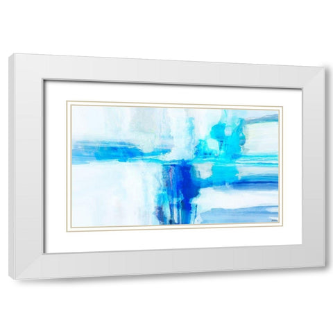 Mood Shift IV White Modern Wood Framed Art Print with Double Matting by Tienhaara, Michael
