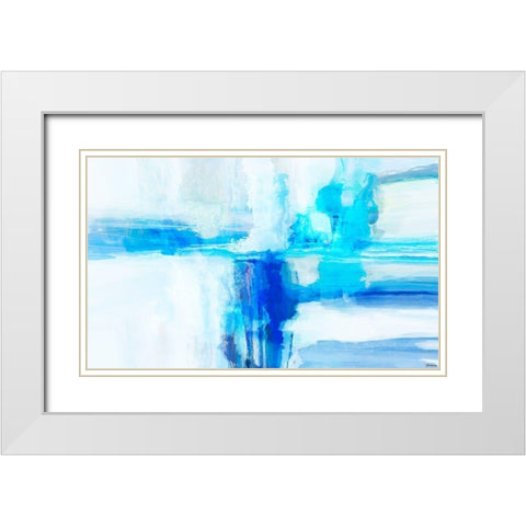 Mood Shift IV White Modern Wood Framed Art Print with Double Matting by Tienhaara, Michael