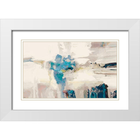 Melody I White Modern Wood Framed Art Print with Double Matting by Tienhaara, Michael