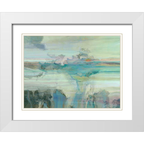 Melodious IV White Modern Wood Framed Art Print with Double Matting by Tienhaara, Michael
