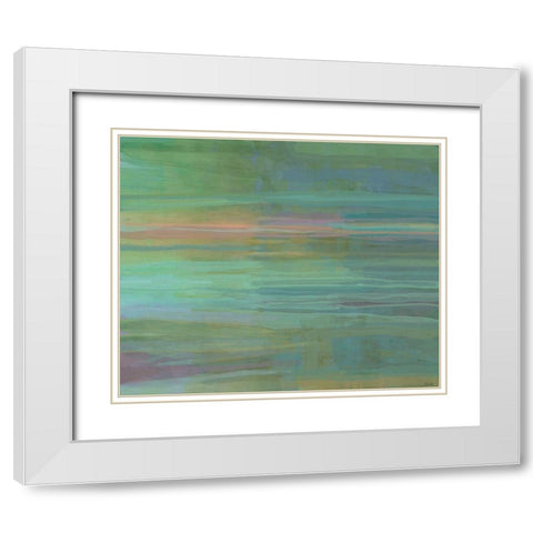 Passive I White Modern Wood Framed Art Print with Double Matting by Tienhaara, Michael